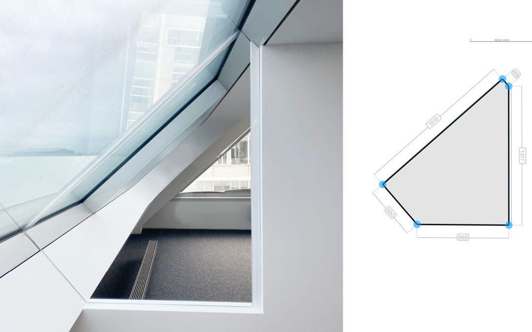 Measure a Glass Partition in an Attic Space