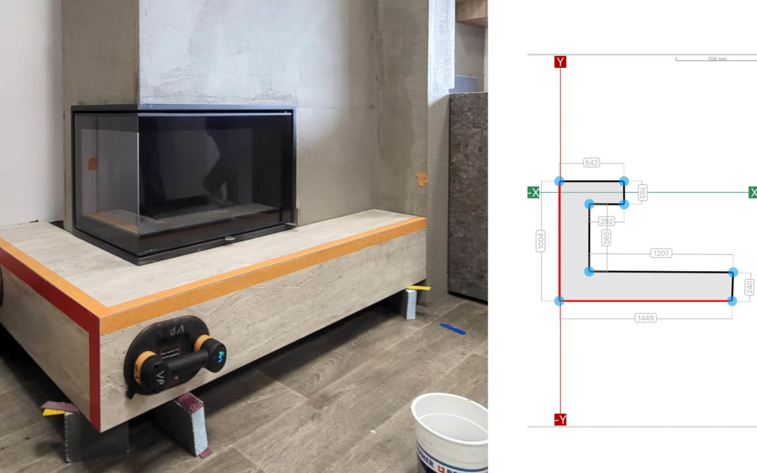 Perfectly Fitting Fireplace Cladding Without On-Site Rework