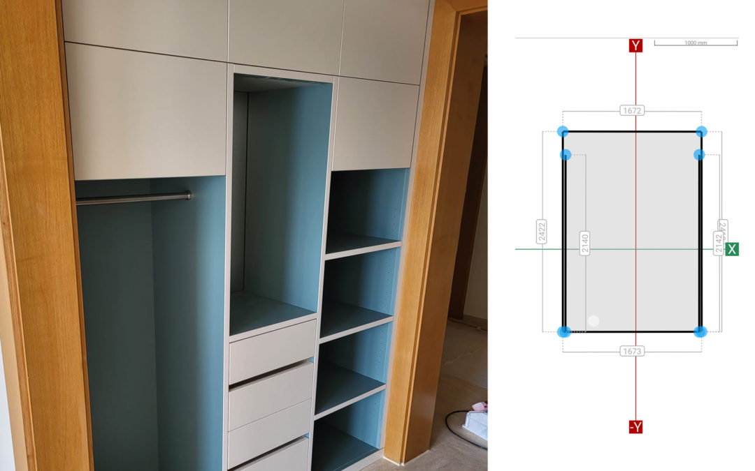 Einbauschrank digital aufmessen