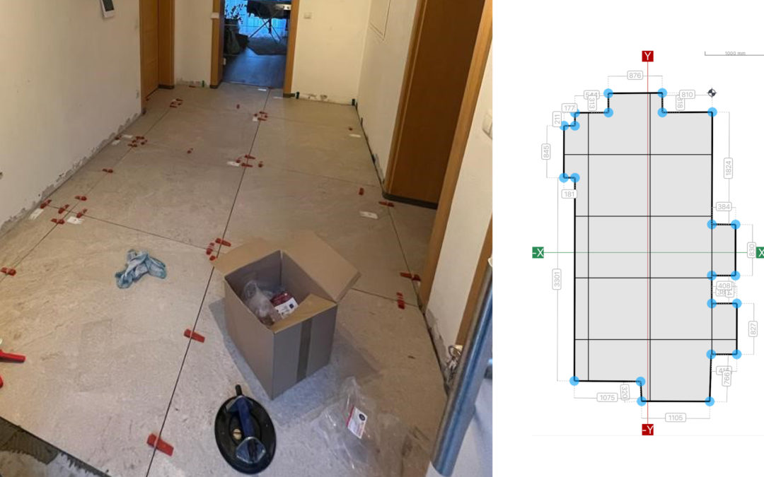 Measure a Floor Area and Plan the Tile Layout